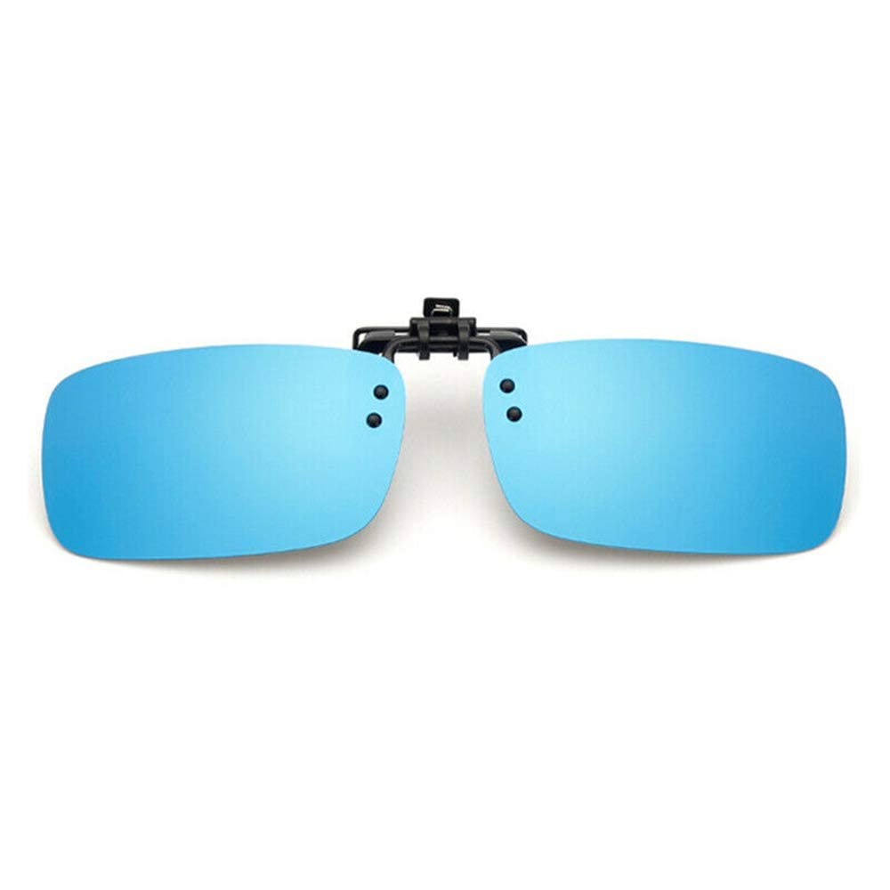 MACHSWON Polarized Clip On Flip-up Driving Glasses Night Vision Len UV400 Sunglasses for Men Women Driving Hiking Fishing Outdoor Sport Blue