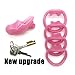 FYJENNICC HT-V2 Chastity Cage|Lightweight Resin Male Chastity Devices|Male Chastity Cage|Adult Sex Toy for Men|5 Color Short Cage|1 Set MagicLockers | 4 Sizes Rings (Pink)