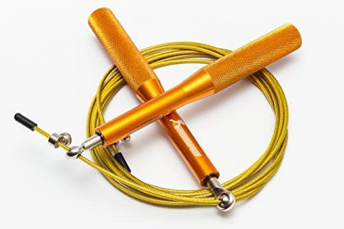 Speed Jump Rope with Adjustable Length by ValnaSport – Best for Double Unders, Cross Fitness or Boxing Training – Ultra High Speed Skipping Ropes – For Men, Women, Beginners, Professionals