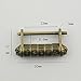 Ioffersuper Chinese Vintage Antique old style password Brass Carved Word padlock lock/key JX