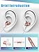 KLOKOL Wireless Bluetooth Headphones, Sports Running Headphones Lightweight Stereo Noise Cancelling Sweatproof with Mic Earbuds Cordless Earphones in Ear Headsets for iPhone Gym Workout (Rose Gold)
