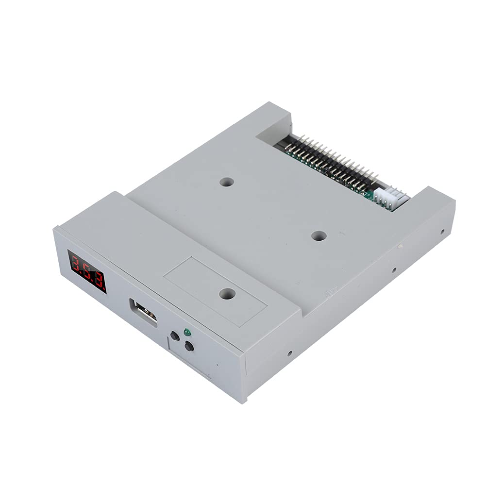 Qiilu SFR1M44-U100 3.5 Inch 1.44MB Floppy Drive Emulator USB SSD Plug And Play Floppy USB Emulator Floppy Drive Emulator Large Simulator for Floppy Music Keyboard To USB Emulator