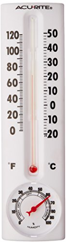 Chaney Instruments Glass Thermometer with Humidity