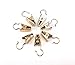 yueton 60pcs Metal Hook Clips Hanging Curtain Clip Hanger (Copper) 1-1/4inch Long