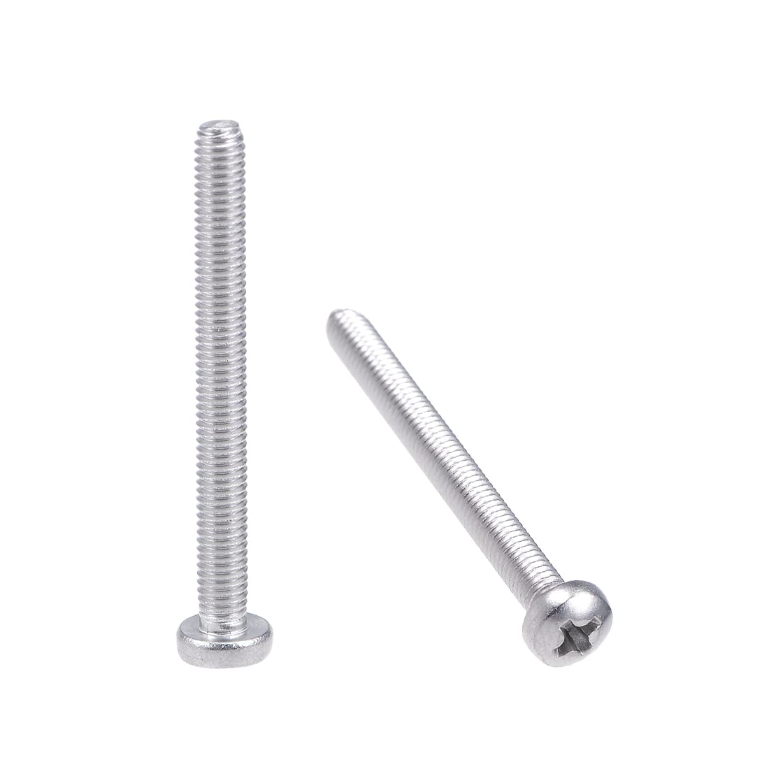 sourcing map M3x30mm Machine Screws Pan Phillips Cross Head Screw 304 Stainless Steel Fasteners Bolts 100Pcs