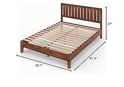ZINUS Vivek Deluxe Wood Platform Bed Frame with