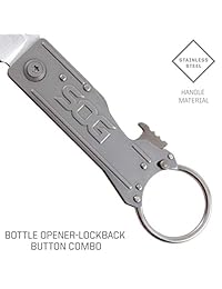 SOG herramienta multiusos y cuchillo de bolsillo carpeta keytron:, llavero, abridor de botellas kt1001