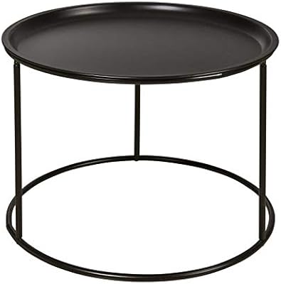 Coffee Table Metal 56 Cm X 37 5 Cm X 56 Cm Black Amazon Co Uk Kitchen Home