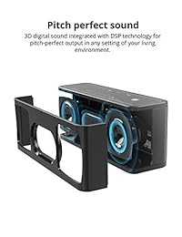 Altavoces Bluetooth portátiles, Tronsmart 40 W Bluetooth 4.2 Altavoces inalámbricos 15 horas de tiempo de reproducción, TWS, altavoz inalámbrico portátil de doble controlador Micrófono integrado, NFC, graves profundos, retroiluminación LED