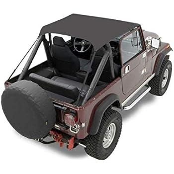 Bestop 90005 01 Black Crush Duster Deck Cover For 1980 1991 Cj7 Wrangler With Hardtop Removed Includes New Tailgate Bar Retainer Clips Talkingbread Co Il