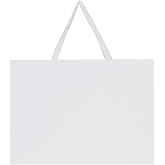 PAPERIST 6pcs 21.7x6.1x15.7" (4) Extra Large Size, White Paper Bags, Giant Jumbo Huge XL Thick Sturdy Durable Gift bags