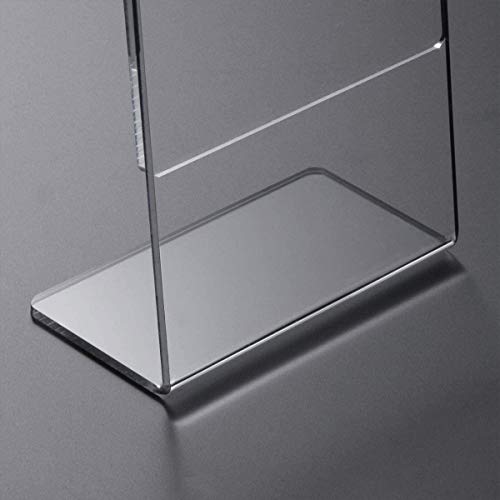 HIIMIEI Set of 6 Table Displays, Poster Stand, A5 (14.8 x 21 cm) Clear Acrylic Easel Table Easel, Menu Stand