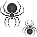2 Spider Stencil - (size 3.25”w x 3.25”h) Reusable Wall Stencils for Painting - Best Quality Halloween ideas - Use on Walls, Floors, Fabrics, Glass, Wood and More…