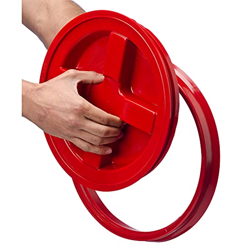 GAMMA2 Gamma Seal Lid Pet Food Storage Container Lids Fits 3.5, 5, 6, & 7 Gallon Buckets