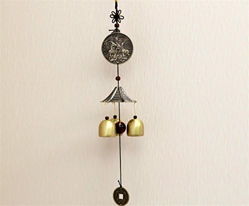 HOALLME Chinese Style Sheep In The Mascot Wind Chimes Hang Act The Role of Arts and Crafts Feng Shui Copper Windbell Aeolian Bells