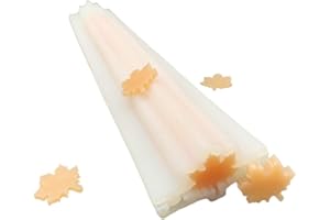 EchoDone Maple Leave Tube Column Silicone Soap Candle Mold Embed Soap Making Supplies Silicone Mold for Soap