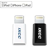 iXCC Micro USB to Apple MFi Certified 8 pin Lightning Adapter for iPhone/iPad/iPod - Black and White (Value Pack)
