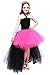Tutu Dreams 80s Rockstar Costume for Girls Fancy Pop Hot Pink and Black Fluffy Tulle Tutus Birthday Party