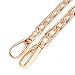 Top-end 12mm Width Gold Tone Flat Metal Iron Handbag Chains Handles Purse Handles Chains Shoulder Straps Replacement 27.6 Inches
