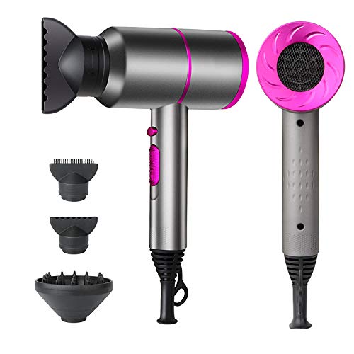 CHJPRO Professional Hair Dryer 1875W Infrared Technology Ionic, 3 Heat Settings & Infinity Speed, with Diffuser and Concentrator Nozzle for Home