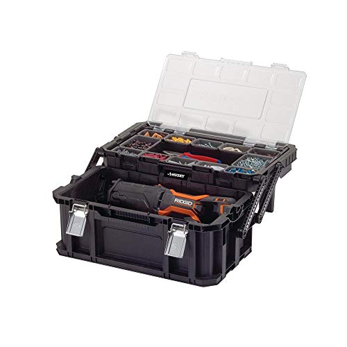 TEJAL Husky Cantilever Tool Box 22 Inch for Small Parts Organizer