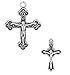 JGFinds Cross Crucifix Charm Pendants - 100 Pack, two sizes of 50 each, 1 1/8