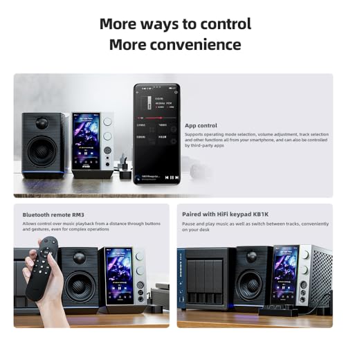 FiiO R9 Android Media Streamer, Network Player, HDMI/MQA Full Decode, USB DAC, DSD512 PCM768kHz/32Bit Bluetooth 5.0, 6’’HD Touchscreen