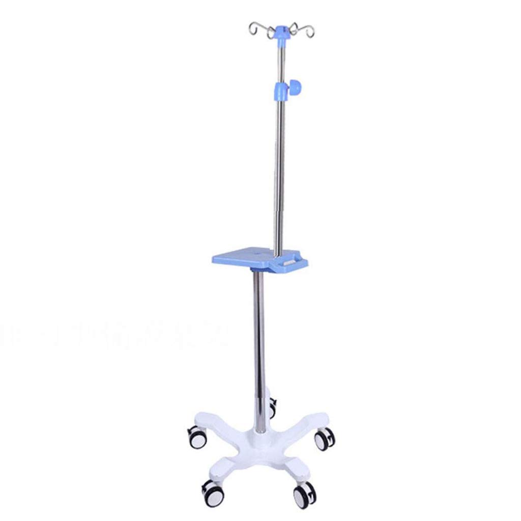 Buy Height Adjustable Deluxe IV Pole Stand, Removable Stainless Steel Drip Stand, Rolling