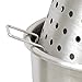 Bayou Classic KDS-182 Stainless Steel Boiler Cooker Kit Features 82-qt Stainless Boiler with Lid, Boil Basket with Helper Handle, Single Jet 106,000 BTU Burner, 10-psi Pre-Set Regulator and 60-in Hose