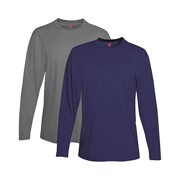 Hanes Men's LongSleeve Cool Dri TShirts Fishing Shirts Now