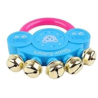 Children Toys Dartphew [ Fashion Kids Baby Design Handbell Musical Instrument Jingle Rattle Toy for Kids Baby Boys Girls - Size:11x5cm -at The Age of 0-3 (Color and Style: Random)