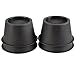Round Circular Bed Risers Raise 2 Inch Heavy Duty Underbed Storage Furniture Riser Home Set of 4 (Black)