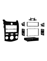 Metra Kia Forte 2010 up Dash Kit de instalación para radios de doble DIN ISO, Negro