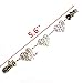 Ever Cute Stylish Heart Chain Cardigan Sweater Clip Guard Versatile Filigree Cinch Shawl Cape Scarf Collar Clip Flexible Clothing Button Jewelry-Silver