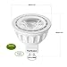 MR16 LED Bulb, 12V 5W(50W Halogen Equivalent), GU5.3 Bi Pin Base, 6000K Daylight White, Non-Dimmable, 40 Degree Spotlight Bulbs, LED MR16 for Indoor/Outdoor Landscape, Recessed, Track Lighting, 6 Pack