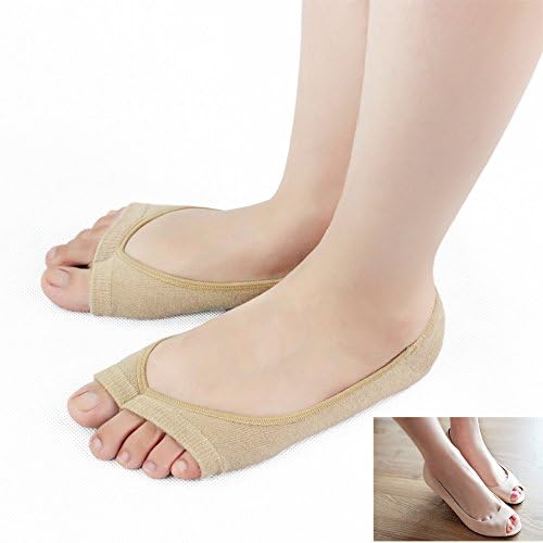 Peep Toe Socks, Women Sock Cotton Split Toe Socks Non-slip For Peep Toe Shoes CiSiRUN
