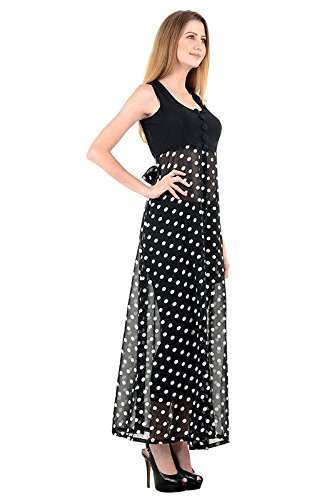 raabta black long dress