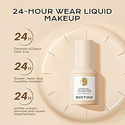 MISTINE Liquid Foundation Makeup Full Coverage