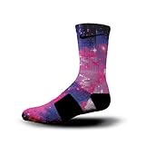HoopSwagg Bubblegum Galaxy Custom Nike Elite Socks Small Multi