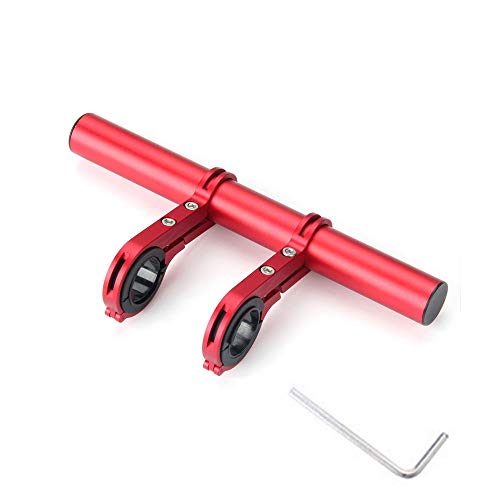 YESON Bike Handlebar Extender Double Bicycle Handlebar Extension Mount Aluminum Alloy Handlebar Bracket,Red