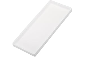 PATIKIL Silicone Bathroom Tray, 12" x 5" Soap Dispenser Tray Jewelry Organizer Dish for Restroom, Dresser, Kitchen Sink for J