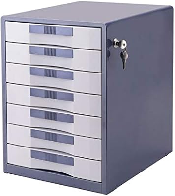 Multifunction File Storage Cabinets Seven Layer Metal Drawer Cabinet A4 Data Storage File Cabinet With Lock Drawer Organizer 30x35x41cm Color Blue Amazon Sg Home