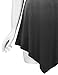 Lock and Love LL WT1051 Womens V Neck Short Sleeve Ombre Tunic Top L Black