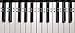 Color Piano Keyboard Stickers- Removable, Transparent, for White & Black Keys
