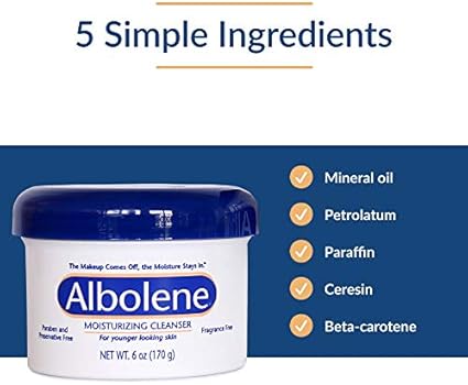 albolene moisturizing cream