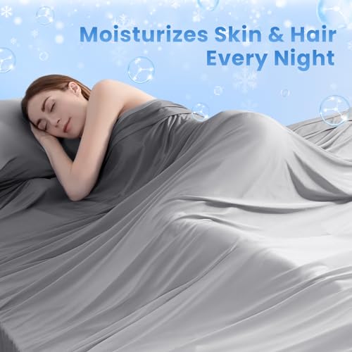 Elegear Cooling Blanket, Arc-Chill 3.0 Japanese Q-Max 0.5 Absorbent Body Heat Absorbent Lightweight Summer Blanket for Bed, Sofa, Gradient Grey 200 x 220 cm