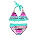 Aisi Big Girls Elastic Stripe Tight Swimming Suit Bikini Set Swimsuit Bathing Suit