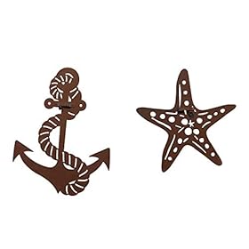 Anchor Starfish Wall Decor Beach Decor Shabby Chic Decor Wall Art Farm,Ocean Bathroom Laundry Room Living Room Kitchen… 41XxMGYTZAL