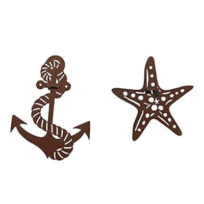 Anchor Starfish Wall Decor Beach Decor Shabby Chic Decor Wall Art Farm,Ocean Bathroom Laundry Room Living Room Kitchen… 41XxMGYTZAL