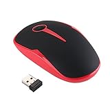 Lsea&M Gaming Mouse,1600DPI 2.4G Ergonomic Wireless Mobile Optical Mouse with USB Nano Receiver for Laptop,PC,Computer,Chromebook,Macbook,Notebook(Black)